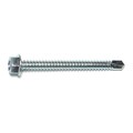 Buildright Self-Drilling Screw, #14 x 2-1/2 in, Zinc Plated Steel Hex Head Hex Drive, 35 PK 09793